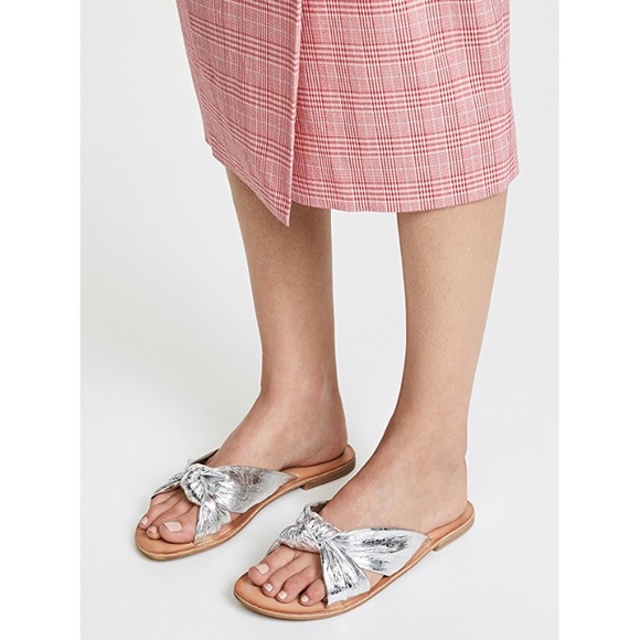 Jeffrey Campbell Zocalo metallic slides 7 NWOT - Picture 2 of 3
